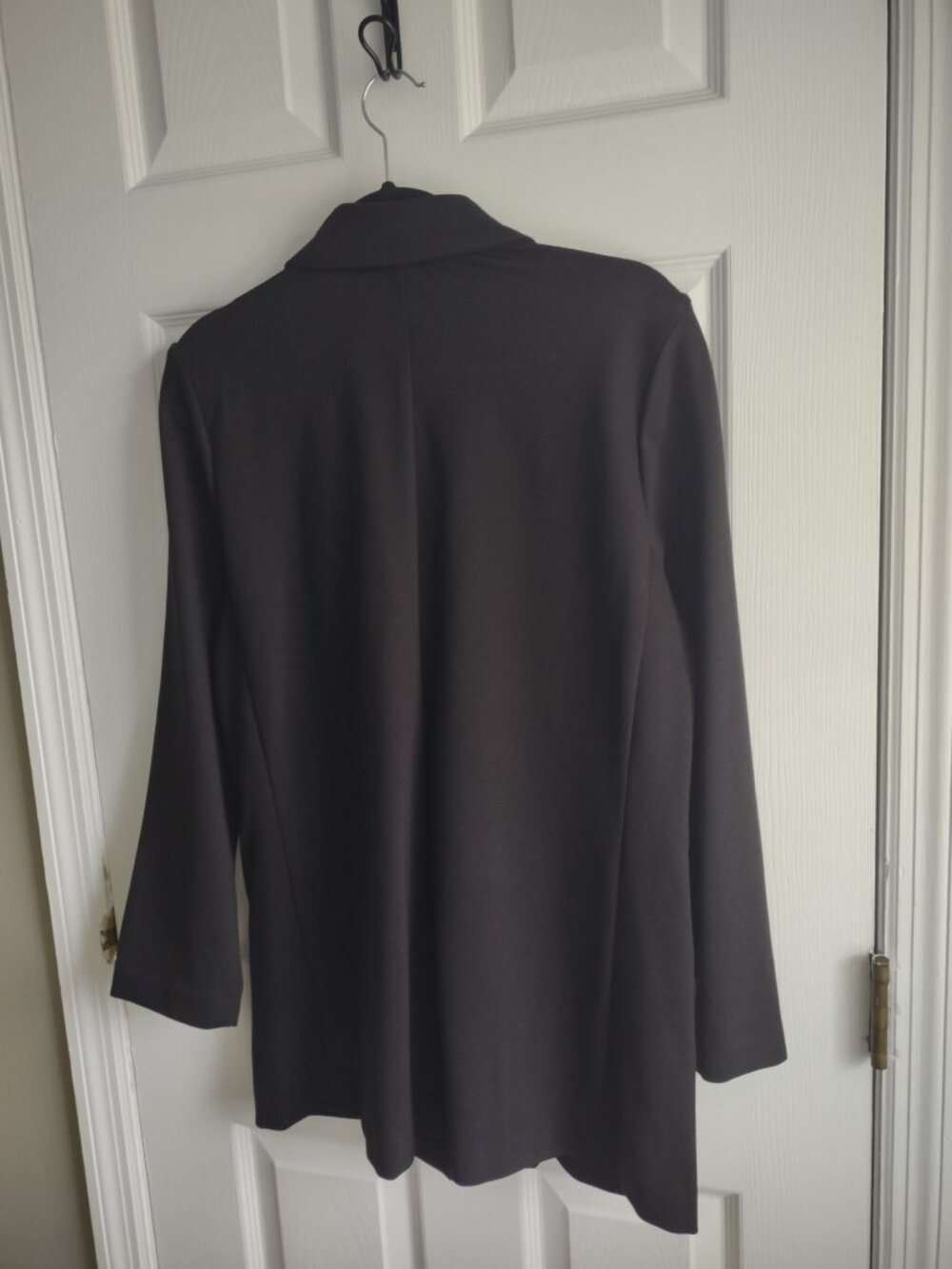 Black ponte stretch blazer - boyfriend jacket - NWT - size M - oversized - Picture 4 of 9